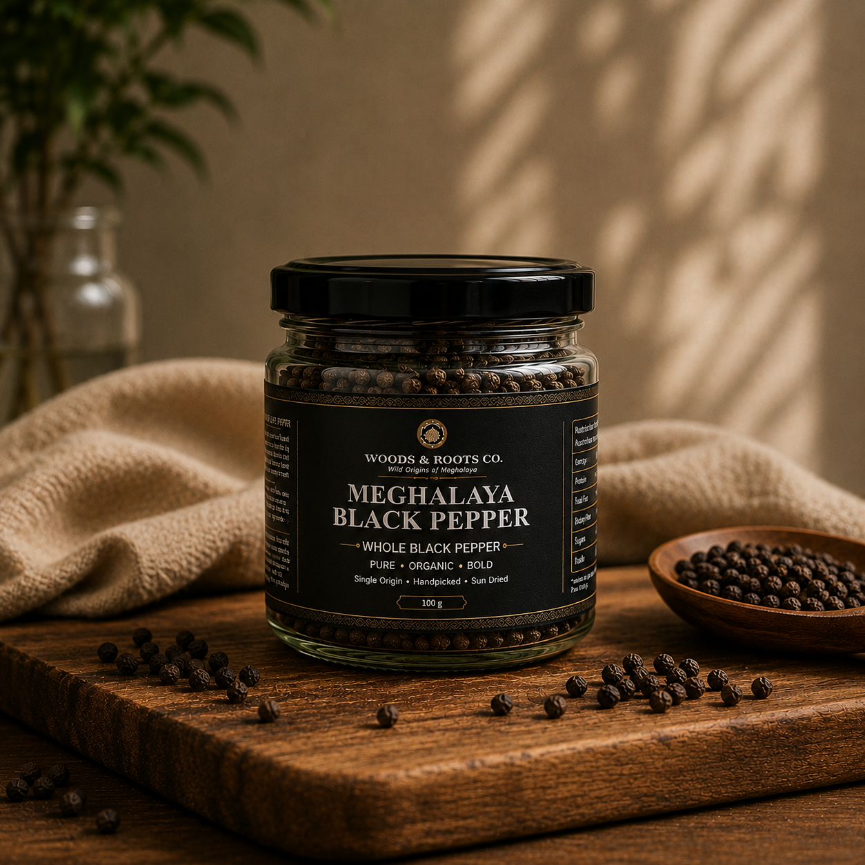 Meghalaya Black Pepper — organic spice from Meghalaya